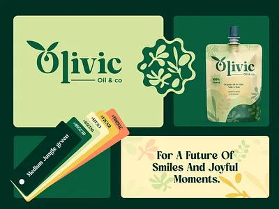 Olivic Logo Design & Branding brand identity branding graphic design green illustration label leaf logo natural natural branding oil branding olive organic organic branding organic logo packaging product branding tree virgin oil