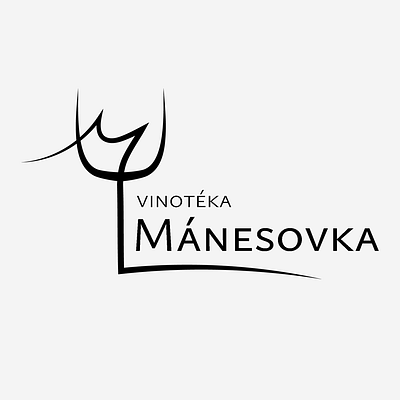 Logo for wine shop Mánesovka graphic design logo