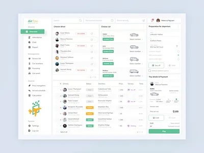 Airport taxi dashboard buy car dashboard driver fly green product design profile promo road search taxi ui user ux
