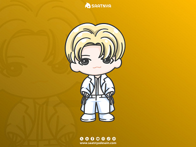 Chibi K-Pop Idol character character ilustration chibi chibi design chibi ilustration design illustration ilustration design mascot