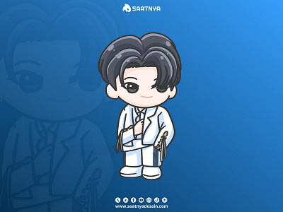 Chibi K-Pop Idol character character ilustration chibi chibi design chibi ilustration design illustration ilustration design