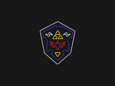 Hylian Shield design icon oot vector zelda