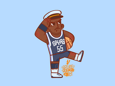 David Robinson illustration nba spurs