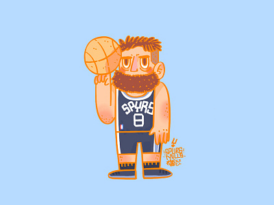 Patty Mills illustration nba spurs