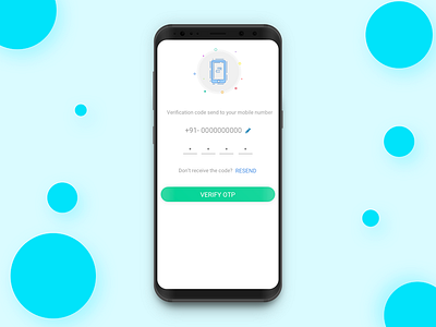 OTP Screen app app concept ui design