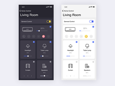 Smart Home app ui