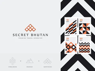 Secret Bhutan. Logo & Branding asia branding illustration logo singapore travel web