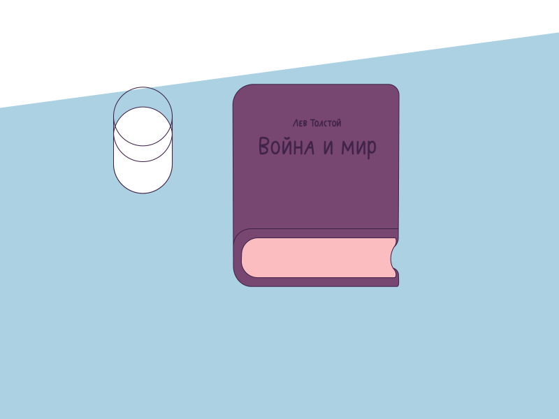 War and Peace by Leo Tolstoy animation book gif illustration motion design read
