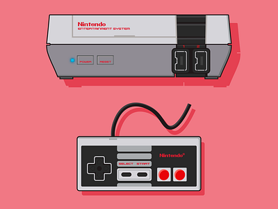 Nintendo Supernes Flat design conception design flat design game graphic design illustration limage de marque logo mario nes nintendo super nes super nintendo vector video game