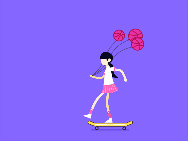 Hello Dribble！ first shot gif. hello dribbble illustration