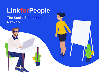 The illustration for social education network