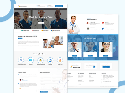 Hospital /Clinic Website cancer ui cancer webiste clinic website doctor ui doctor website health care hospital hospital website layout design mockup ui mockup website website design website ui