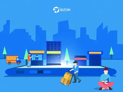 DEEPER RETAIL PENETRATION design icon illustration ui vector