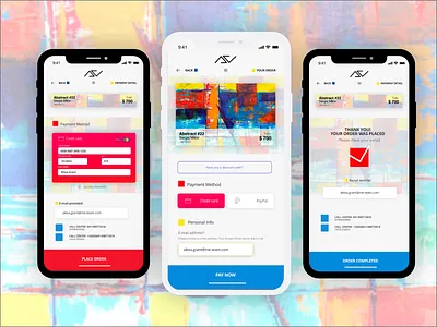 Check-out Artwork Purchase App app check out dailui mobile mobile app mobile app design ui ui design