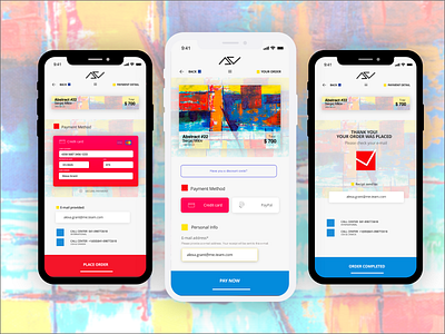 Check-out Artwork Purchase App app check out dailui mobile mobile app mobile app design ui ui design