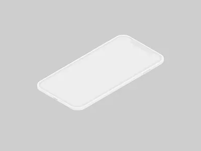 Isometric Iphone X Vector illustrator iphone isometric isometric mockup ui