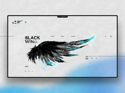 Black Wing design landingpage ui uidesign ux uxdesign website