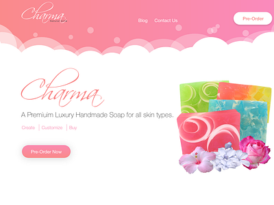 Charma Landing Page landing page ui ux