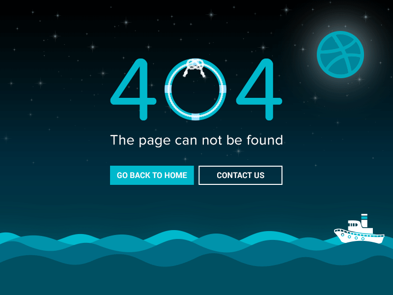404 error page animation.! animation graphic design illustration vector