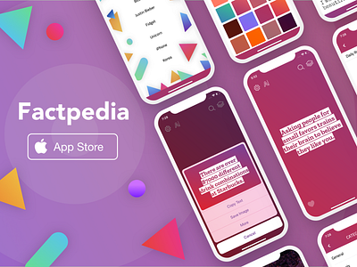 Factpedia Banner banner ad factpedia ios mobile poster sketch sketch app