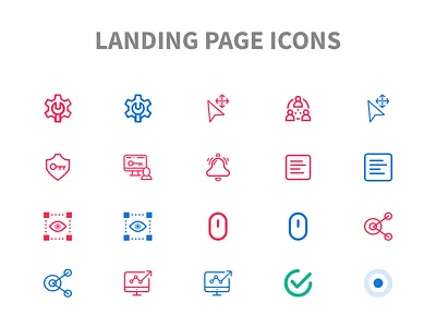 Landing Page Icons icons icons pack icons set landing page icons landing page ui line icons