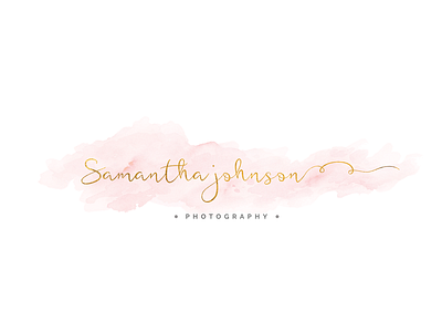 Photography Logo brand branding busines card design feminine feminine logo icon illustration logo photography photography logo pink rose gold typography ui watercolor