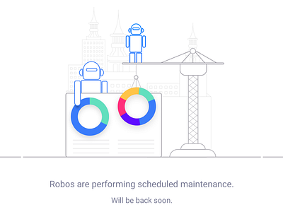 Maintenance Design colors concept illustration line art