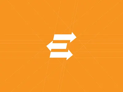 E Logo Mark for ExchangeBase brand branding logo