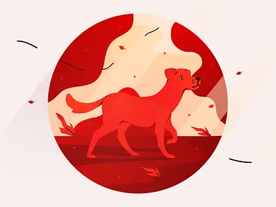 Dog Motionstory animation animation illustration autumn bright character character design colorful design detailed digital design dog dog illustration explainer explainer illustration flat illustration labrador labrador illustration light retriever