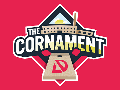 Cornhole Tournament Logo branding building cornhole customtype illustration logo logodesign vector vectorart