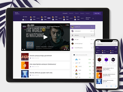 Flank Esports Web - Home esports flank game home mobile ui ux web