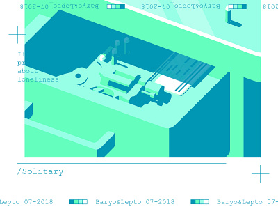 /Solitary baryo design flat illustration illustrator isometric lepto logo vector