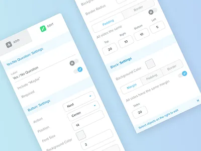 Kizen - Editor 2 editor elements form form builder toggle ui ui design ui elements ux ux design