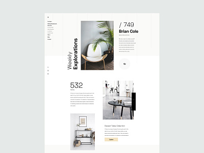 ZX Explorations - eCommerce shop UI Concept clean data design fresh header interface landing marketing minimal page pallete product profile responsive simple typography ui ux web design website