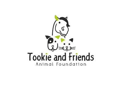 Tookie And Friends Animal Foundation design logo