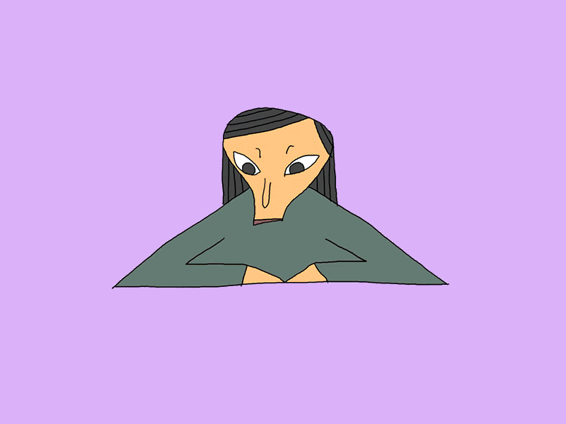 Noodles 2d animation character design flat design frame by frame gif illustration loop motion