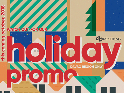 Posbang Holiday Promo Banner banner banner ads branding christmas clean design flat holiday holiday promo illustration minimal pos poster promo web