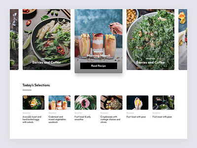 Food Blog blog clean web interface foodblog foodie image slider ui website