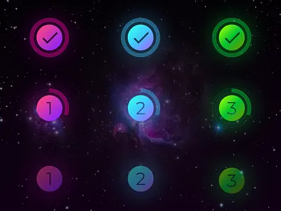 Circular progress bar indicators dark progressbar supergiant ui design