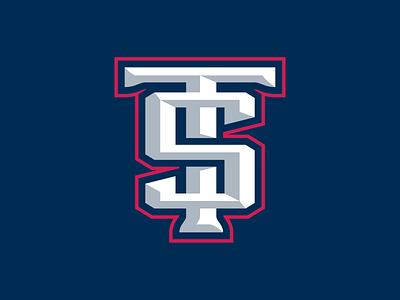 TS Monogram brand design football logo matthew doyle monogram sports titans typography vector