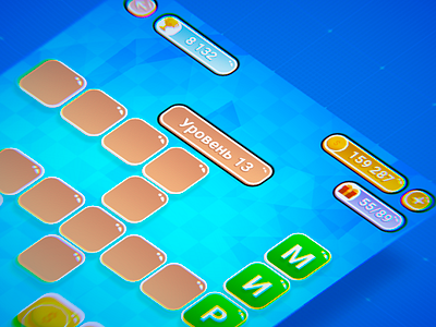 Word game UI game asset ui ux