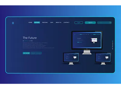 Amazing Web Template Design app branding design icon identity ios logo mobile ui ux vector web website