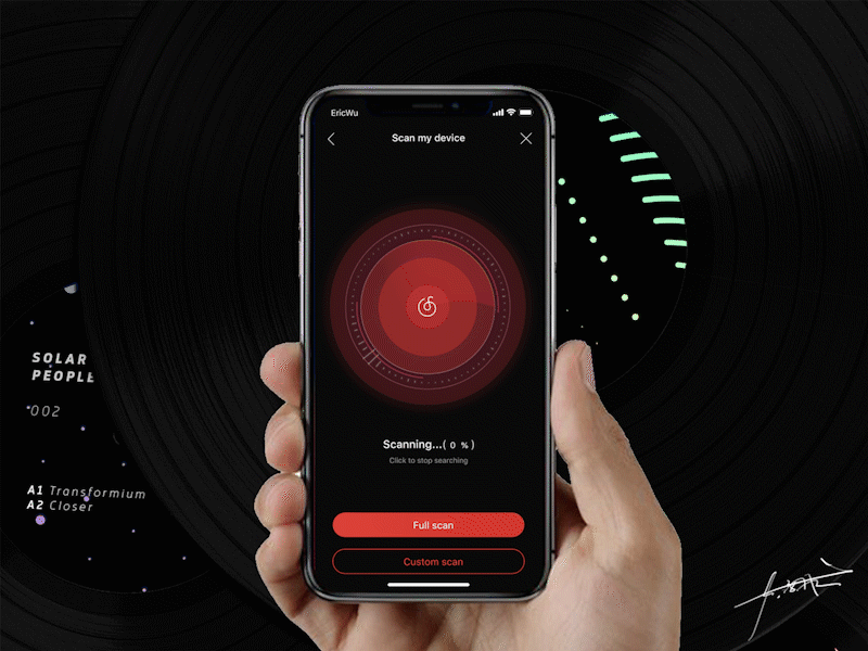 Netease Music Animation ae animation appdesign app，ui concept sketch
