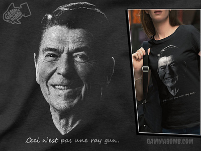 The Treachery of Images apparel design graphic design magrite potus ronald reagan sarcasm treachery of images tshirt design typography