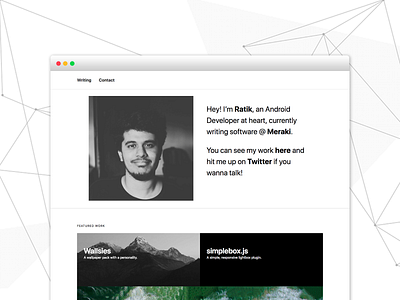 Personal Website Round Two code design personal brand personal website throwback