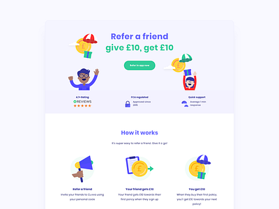 Refer a friend branding character design graphicdesign icon illustration logo sketch ui ux vector website