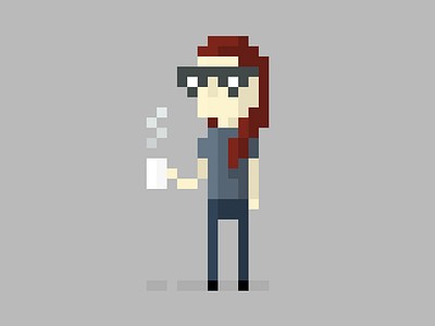 Coffee Break coffee design pixel art