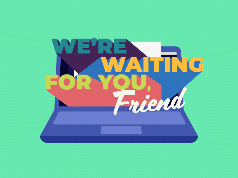 We´re waiting for you! aftereffects animation bitcoin characterdesign design flat illustration mbitcasino motion motiongraphics