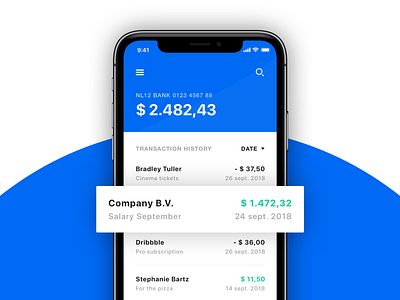 💸 Banking App (iOS) app app concept app design banking banking app clean concept design ecommerce finance finance app ios photoshop sketch typography ui uidesign ux uxdesign