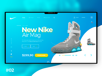 Nike Air Mag Challenge design graphic design interface ui uidesign ux uxdesign webdesign website